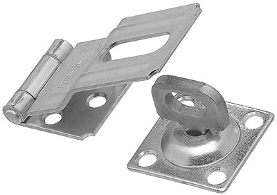 National Hardware Zinc-Plated Aluminum/Steel 3-1/4 in. L Swivel Staple Safety Hasp 1 pk