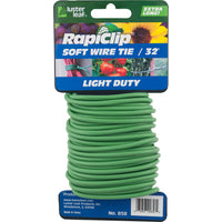 Soft Wire Tie, Green, Light Duty, 32-Ft.