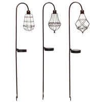 Alpine Solalris Bronze Glass/Iron 33 in. H Edison Bulb Solar Garden Stake (Pack of 6)