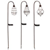 Alpine Solalris Bronze Glass/Iron 33 in. H Edison Bulb Solar Garden Stake (Pack of 6)