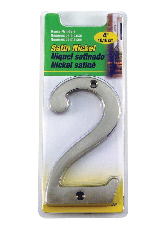 Hy-Ko Silver Nickel Nail-On Number 2 1 pc. 4 in. (Pack of 3)