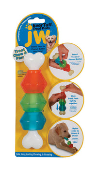 JW Pet Treat Pods Multicolored Nylon Dog Treat Toy/Dispenser Small 1 pk