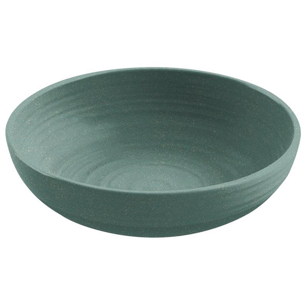 TarHong - Cuenco bajo artesanal de bambú verde azulado de 43,3 oz, 8 pulgadas de diámetro, 1 paquete (paquete de 6)