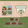 Bloem 24 in. Chocolate Deck Rail Planter