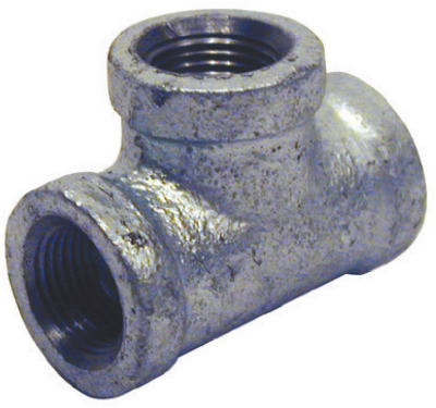 BK Products 3/8 in. FPT x 3/8 in. Dia. FPT Galvanized Malleable Iron Tee (Pack of 5)