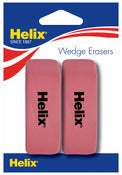 Helix 37043 2.25" Pink Wedge Erasers 2 Count