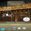 Celebrations Gold LED Mini Warm White 100 ct Icicle Christmas Lights 6 ft.