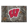 University of Wisconsin Camo Rubber Scraper Door Mat