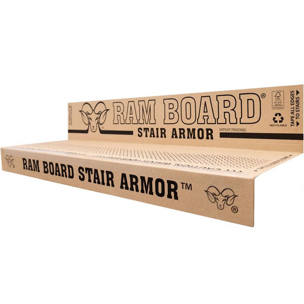 Protector de escaleras de polipropileno Ram Board Stair Armor de 19 in. H x 34 in. W, 6 piezas - Oferta de la semana