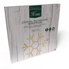 Celebrations LED Warm White Crystal Snowflake 23 in. Hanging Decor