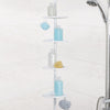 Better Living 24 in. H X 2.5 in. W X 8 in. L White 4-Shelf Corner Shower Caddy