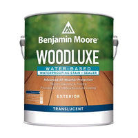 Benjamin Moore Woodluxe Translucent Bleached Gray Penetrating Waterborne Deck and Siding Stain 1 gal (Pack of 4)