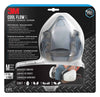 3M P95 Paint Project Half Face Respirator Valved Multicolored M 1 pc