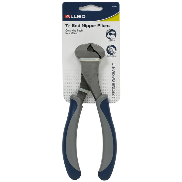 ALICATE DE CORTE DE EXTREMO PLANO 7"L
