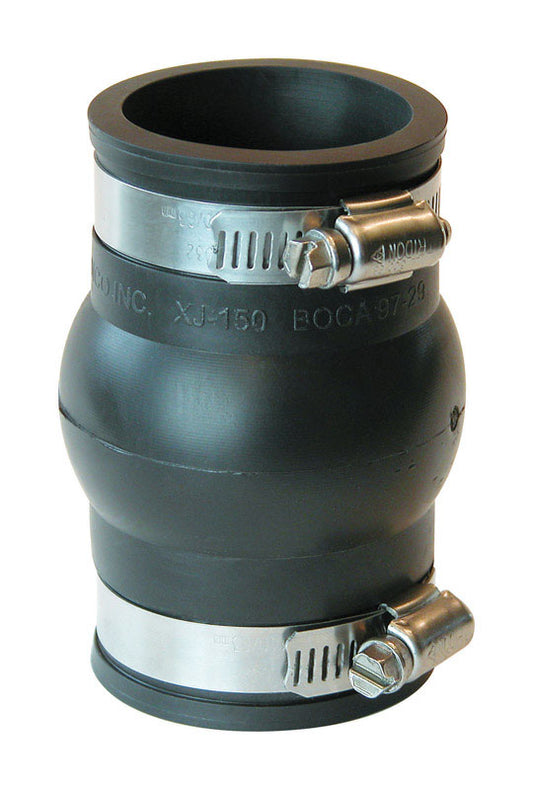 Fernco Schedule 40 1-1/2 in. Hub X 1-1/2 in. D Hub PVC Expansion Coupling 1 pk