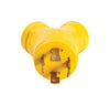 Camco 30 amps RV Generator Outlet Adapter 30-15A 1 pk
