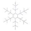 Celebrations LED Snowflake Silhouette 14.5 in. Hanging Decor