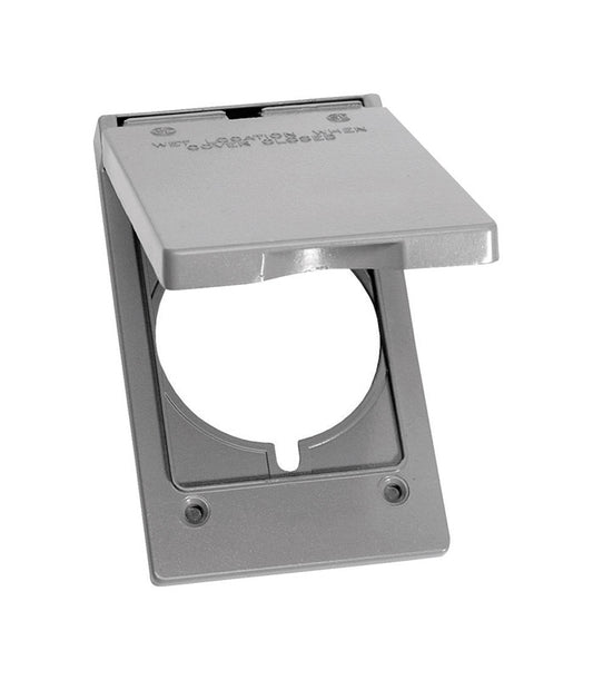 Sigma Engineered Solutions Rectangle Metal 1 gang 30/50 Amp Receptacle Cover