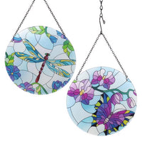 Exhart Assorted Glass/Metal 16 in. H Dragonfly & Butterfly Outdoor Decoration (Pack of 6)