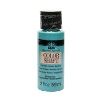 Folkart Color Shift Metallic Aqua Flash Hobby Paint 2 oz. (Pack of 3)