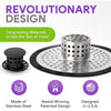 Shower Shroom Ultra Edition Gray/Silver Brushed Stainless Steel Drain Protector