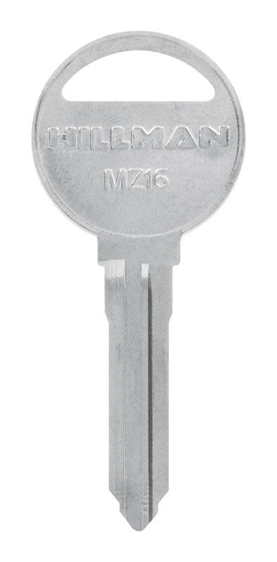 HILLMAN Automotive Key Blank MZ16/MZ15 Double sided For Mazda (Pack of 10)