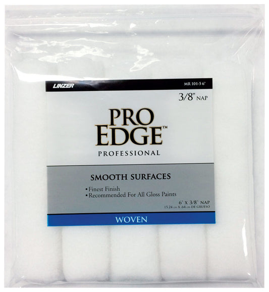 Linzer Pro Edge Woven 6 in. W X 3/8 in. Mini Paint Roller Cover 5 pk