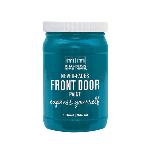 Modern Masters Door Paint Satin Tranquil Front Door Paint Indoor and Outdoor 1 qt. (Pack of 2)