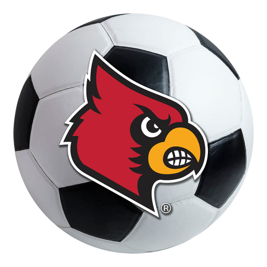 University of Louisville Soccer Ball Rug - 27in. Diameter