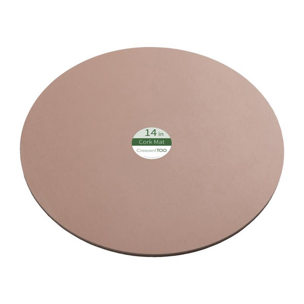 Crescent Garden 14 in. D Cork/Plastic Planter Mat Natural (Pack of 25)