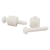 PlumbCraft Toilet Seat Hinge Bolts White Plastic