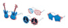 Good Old Values Patriotic Novelty Glasses Plastic 1 pk (Pack of 24)