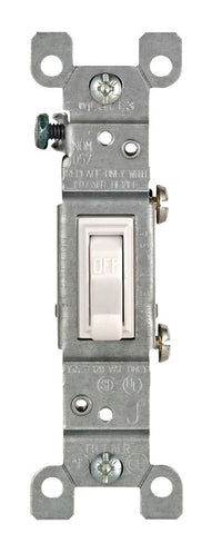 Leviton CO/ALR 15 amps Single Pole Toggle AC Quiet Switch White 1 pk - Deal of The Week