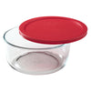 Pyrex 7 cups Food Storage Container 1 pk Clear/Red (Pack of 4)