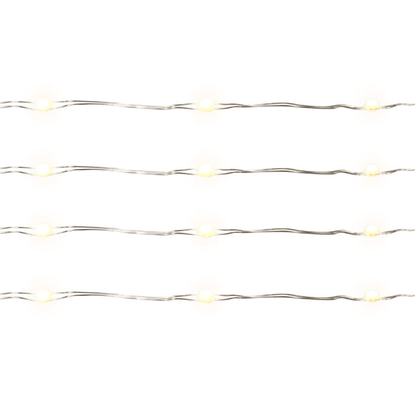 Juego de luces LED Living Accents Big Seed, blanco cálido, 16,5 pies, 100 luces (paquete de 12)