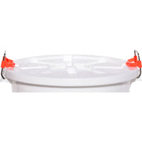 Tuff Stuff Feed Drum Replacement Lid Locking Plastic Cover for Feed Storage Drums 17 gal