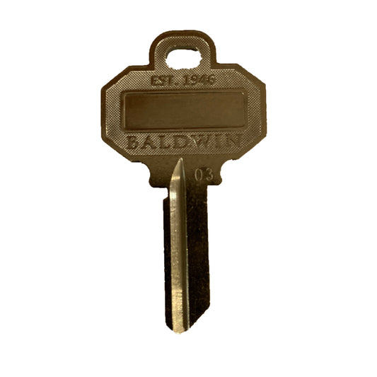 Baldwin House/Office Key Blank Single sided (Pack of 50)