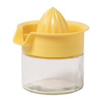 Lifetime 5-1/4 in. W x 5-1/2 in. L Clear/Yellow Glass/Plastic Manual Juice Press (Pack of 6)