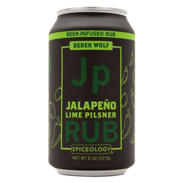 Spiceology Derek Wolf - Rub para barbacoa Pilsner con limón y jalapeño, 8 oz