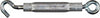 National Hardware Silver Stainless Steel 7-1/2 in. L Hook and Eye 110 lb (Pack of 5)