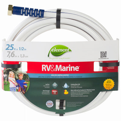 Element RV&Marine 1/2 in.   D X 25 ft. L Medium-Duty White PVC Hose