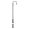 Hampton Small Zinc-Plated Silver Zinc 1 in. L J-Bolt 375 lb. 1 pk (Pack of 10)