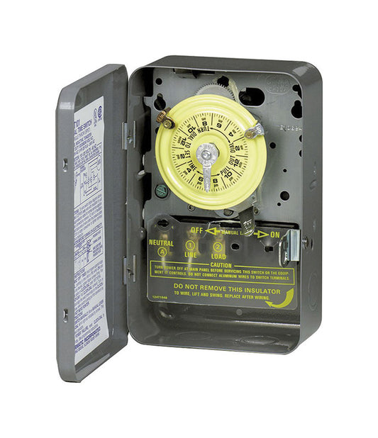 Intermatic Indoor Mechanical Timer Switch 120 V Gray