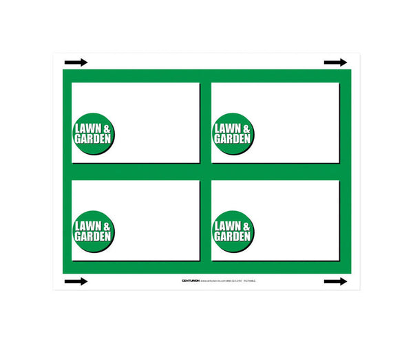 Letrero de 3,5 pulg. de alto x 5,5 pulg. de ancho para artículos de oficina/papelería, 25 unidades
