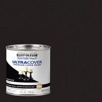 Rust-Oleum Ultra Cover Satin Canyon Black Paint Indoor and Outdoor 250 g/L 8 oz. (Pack of 6)
