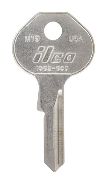 Candado con llave tradicional Hillman, llave universal en blanco individual (paquete de 10).