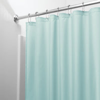 iDesign 72 in. H X 72 in. W Mint Shower Curtain Polyester