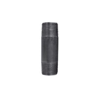 BK Products 3/4 in. MPT x 3-1/2 in. L Black Steel Nipple (Pack of 5)