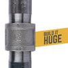 STZ Industries 1-1/4 in. MIP each X 1-1/4 in. D MIP Black Steel 6 in. L Nipple