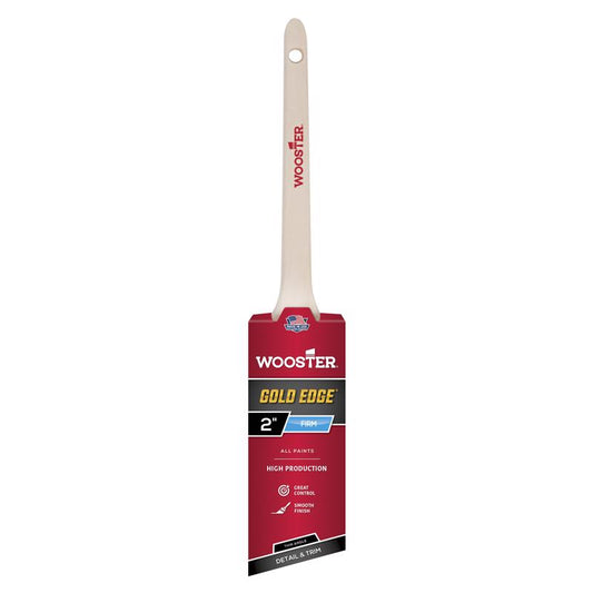 Wooster Gold Edge 2 In. W Thin Angle Paint Brush